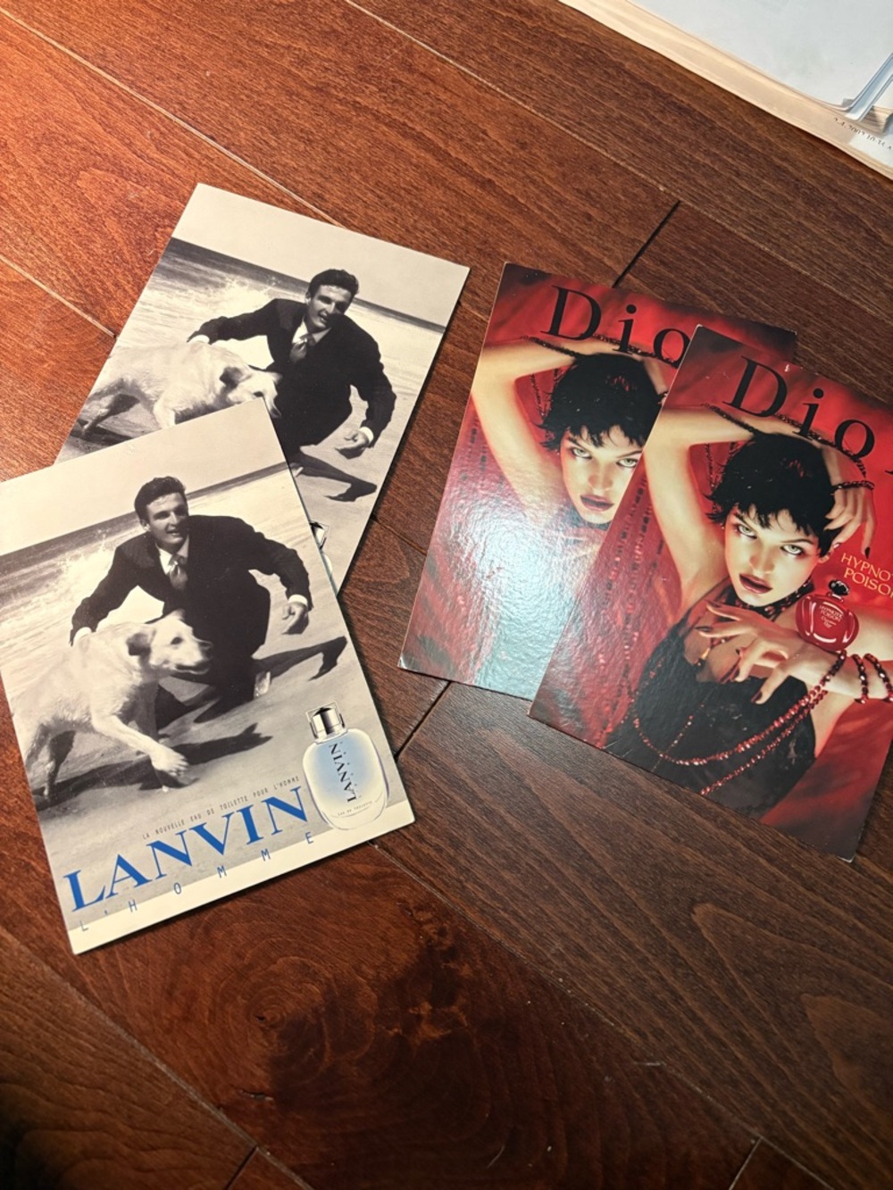 Dior & Lanvin Postcards RARE fashion collectors